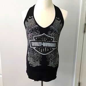 Harley L black sexy tank top